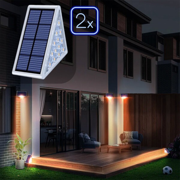 Vodootporna solarna lampa (2 kom) | LUMOSTEP