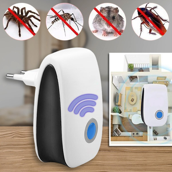 Ultrazvučni rastjerivač štetočina - 100m², 22-65 KHz, siguran za kućne ljubimce | BUGBUSTER