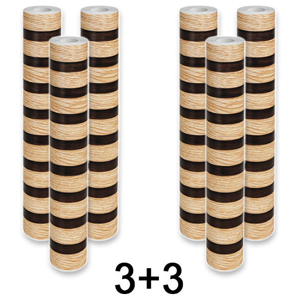3x Samoljepljiva zidna ploča s efektom drveta | LINEWALL 1+1 GRATIS